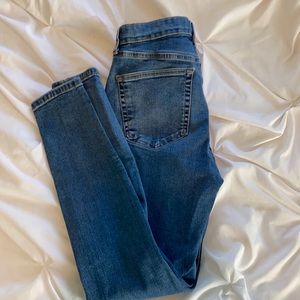 Topshop Jamie ripped skinny jeans